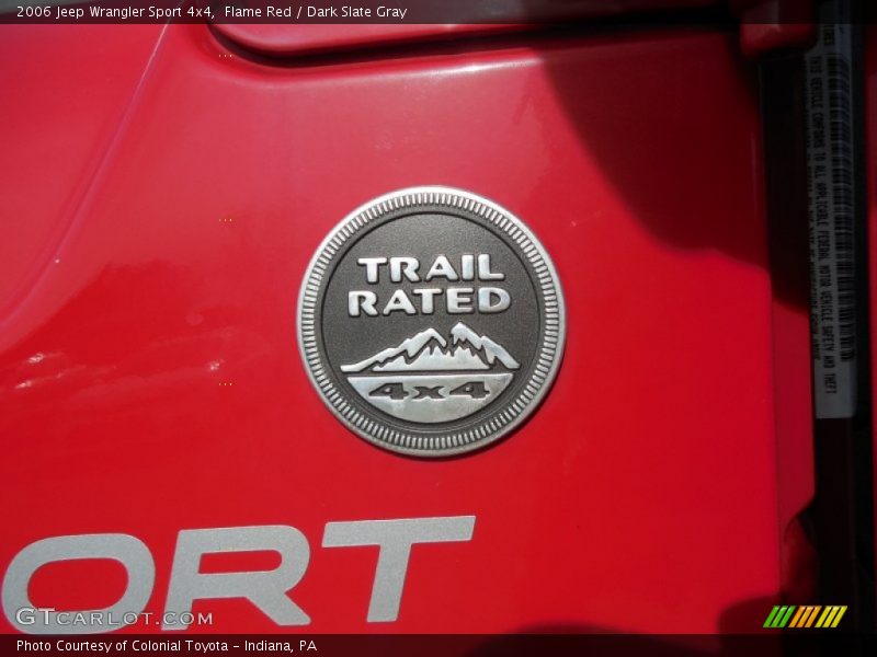 Flame Red / Dark Slate Gray 2006 Jeep Wrangler Sport 4x4