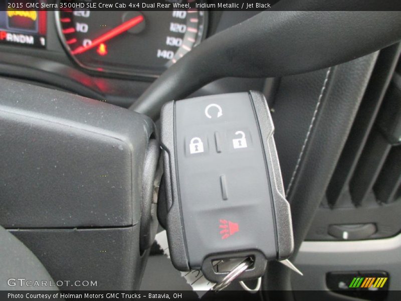 Iridium Metallic / Jet Black 2015 GMC Sierra 3500HD SLE Crew Cab 4x4 Dual Rear Wheel