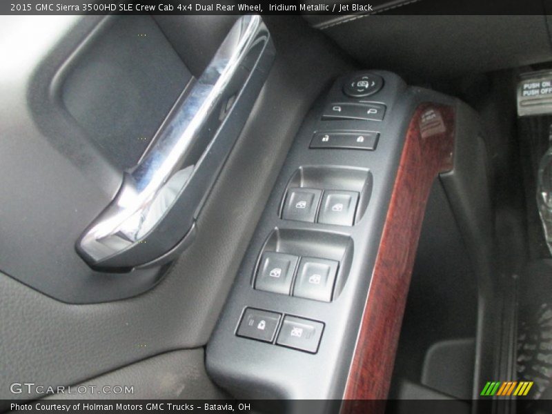 Iridium Metallic / Jet Black 2015 GMC Sierra 3500HD SLE Crew Cab 4x4 Dual Rear Wheel