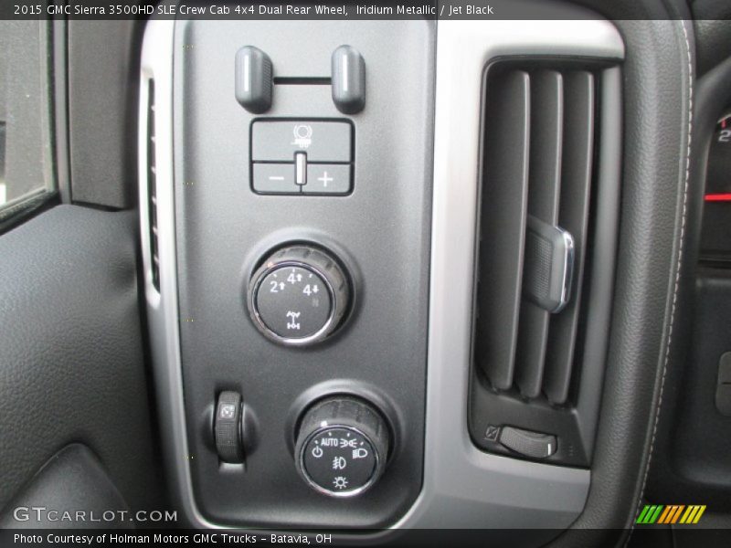 Iridium Metallic / Jet Black 2015 GMC Sierra 3500HD SLE Crew Cab 4x4 Dual Rear Wheel