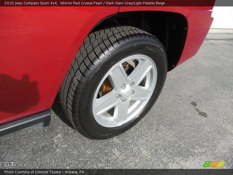 Inferno Red Crystal Pearl / Dark Slate Gray/Light Pebble Beige 2010 Jeep Compass Sport 4x4