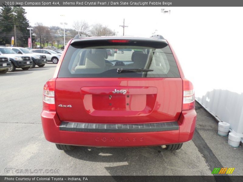 Inferno Red Crystal Pearl / Dark Slate Gray/Light Pebble Beige 2010 Jeep Compass Sport 4x4