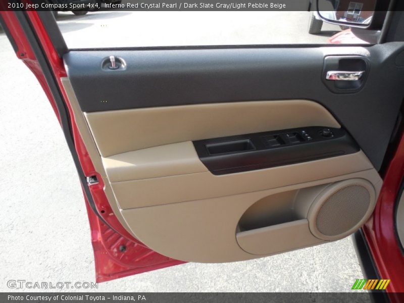 Inferno Red Crystal Pearl / Dark Slate Gray/Light Pebble Beige 2010 Jeep Compass Sport 4x4