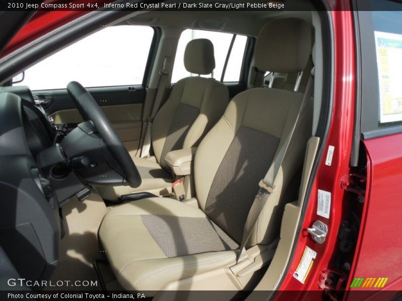 Inferno Red Crystal Pearl / Dark Slate Gray/Light Pebble Beige 2010 Jeep Compass Sport 4x4