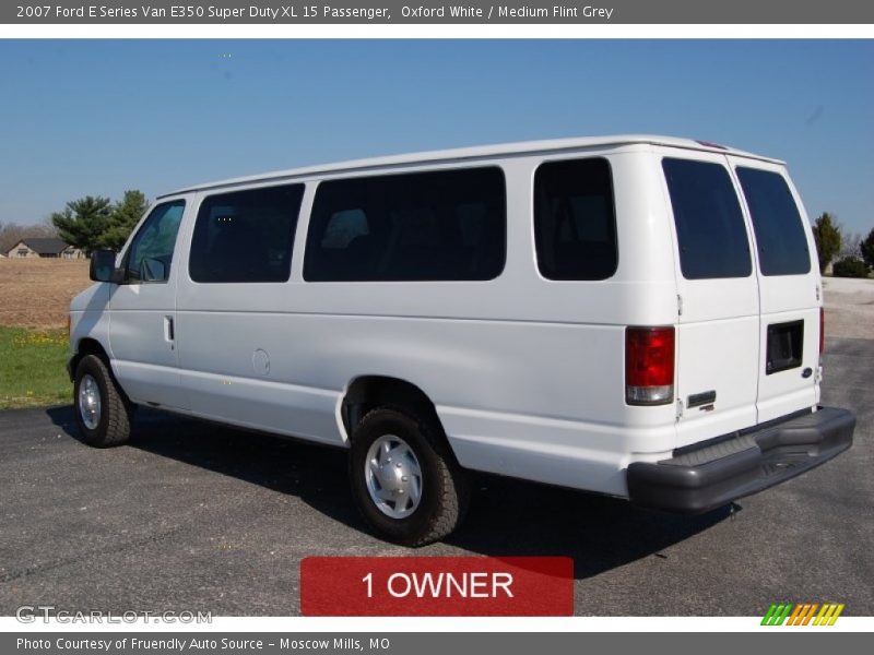 Oxford White / Medium Flint Grey 2007 Ford E Series Van E350 Super Duty XL 15 Passenger