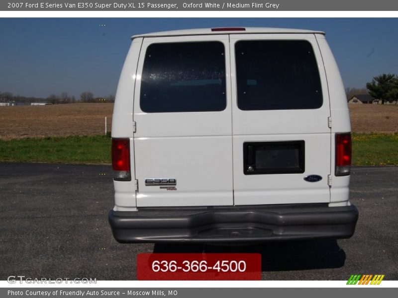 Oxford White / Medium Flint Grey 2007 Ford E Series Van E350 Super Duty XL 15 Passenger