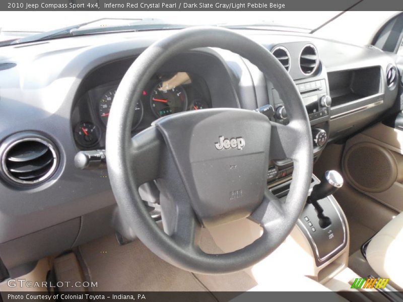 Inferno Red Crystal Pearl / Dark Slate Gray/Light Pebble Beige 2010 Jeep Compass Sport 4x4