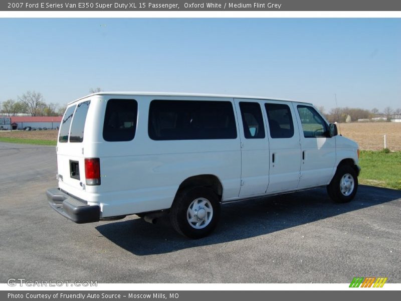 Oxford White / Medium Flint Grey 2007 Ford E Series Van E350 Super Duty XL 15 Passenger