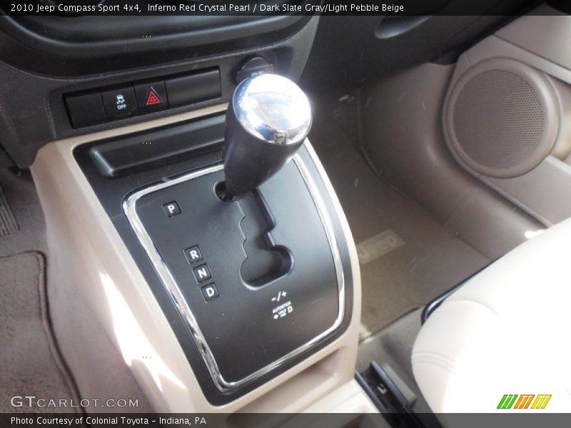Inferno Red Crystal Pearl / Dark Slate Gray/Light Pebble Beige 2010 Jeep Compass Sport 4x4
