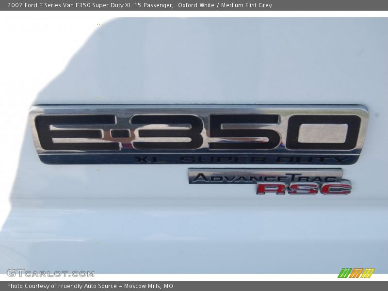 Oxford White / Medium Flint Grey 2007 Ford E Series Van E350 Super Duty XL 15 Passenger