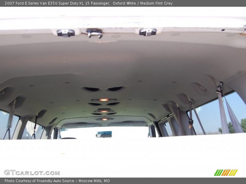 Oxford White / Medium Flint Grey 2007 Ford E Series Van E350 Super Duty XL 15 Passenger