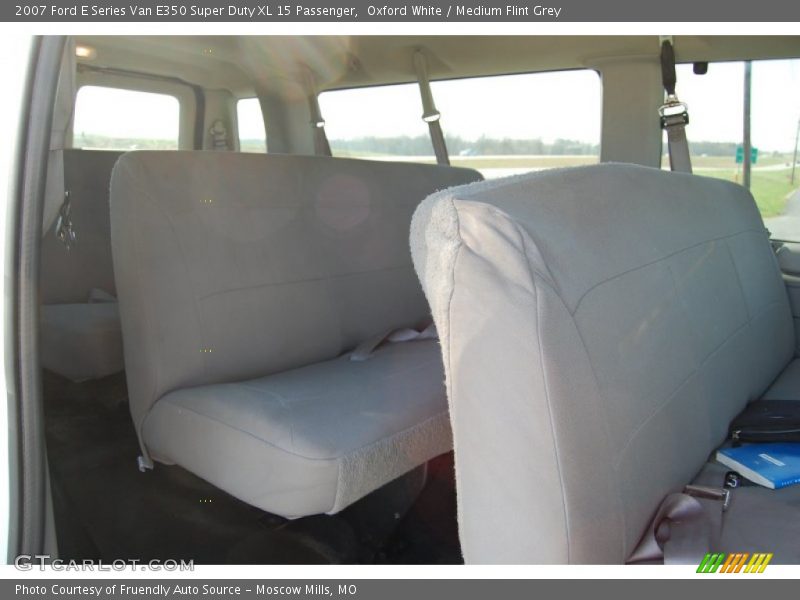 Oxford White / Medium Flint Grey 2007 Ford E Series Van E350 Super Duty XL 15 Passenger
