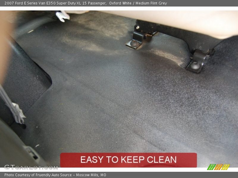 Oxford White / Medium Flint Grey 2007 Ford E Series Van E350 Super Duty XL 15 Passenger