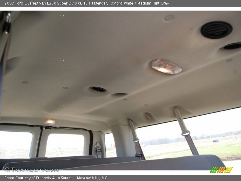 Oxford White / Medium Flint Grey 2007 Ford E Series Van E350 Super Duty XL 15 Passenger