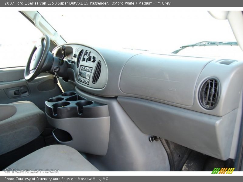 Oxford White / Medium Flint Grey 2007 Ford E Series Van E350 Super Duty XL 15 Passenger