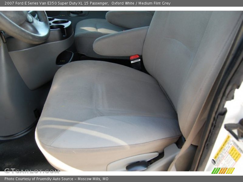 Oxford White / Medium Flint Grey 2007 Ford E Series Van E350 Super Duty XL 15 Passenger