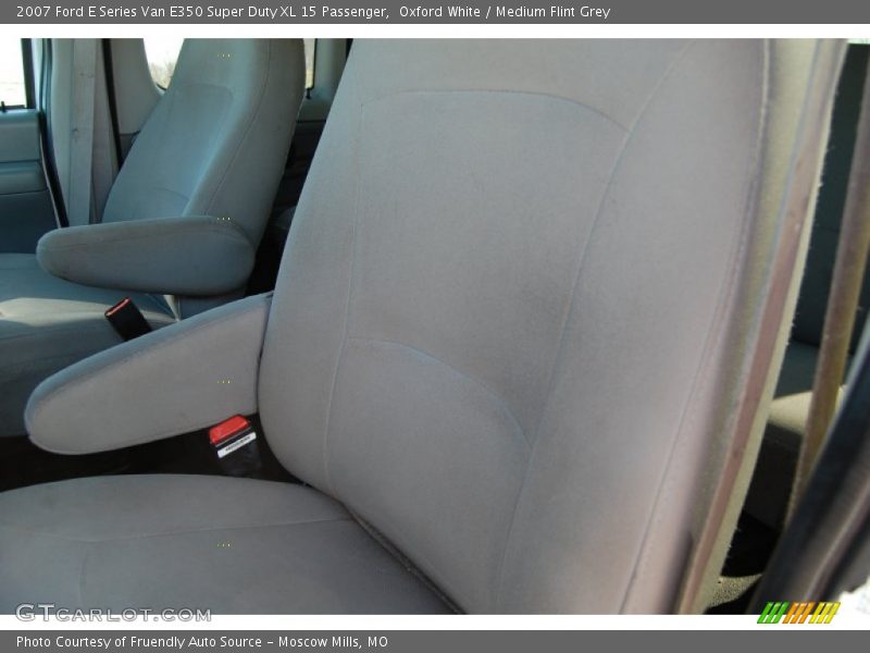Oxford White / Medium Flint Grey 2007 Ford E Series Van E350 Super Duty XL 15 Passenger