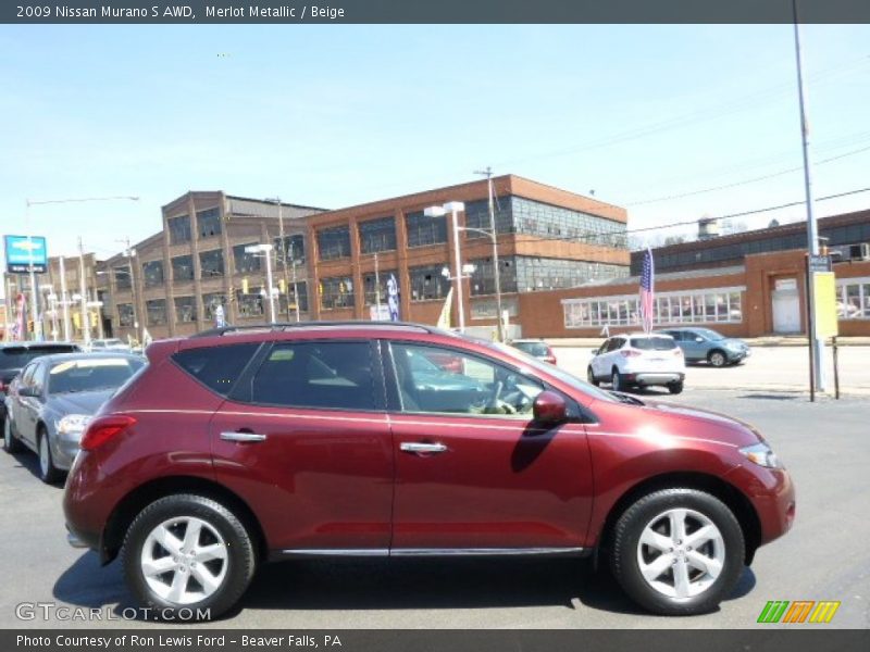 Merlot Metallic / Beige 2009 Nissan Murano S AWD