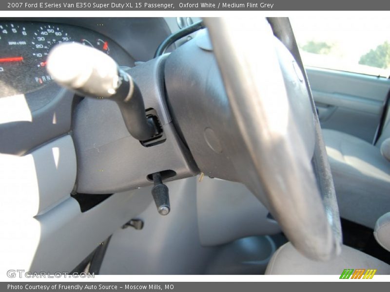 Oxford White / Medium Flint Grey 2007 Ford E Series Van E350 Super Duty XL 15 Passenger