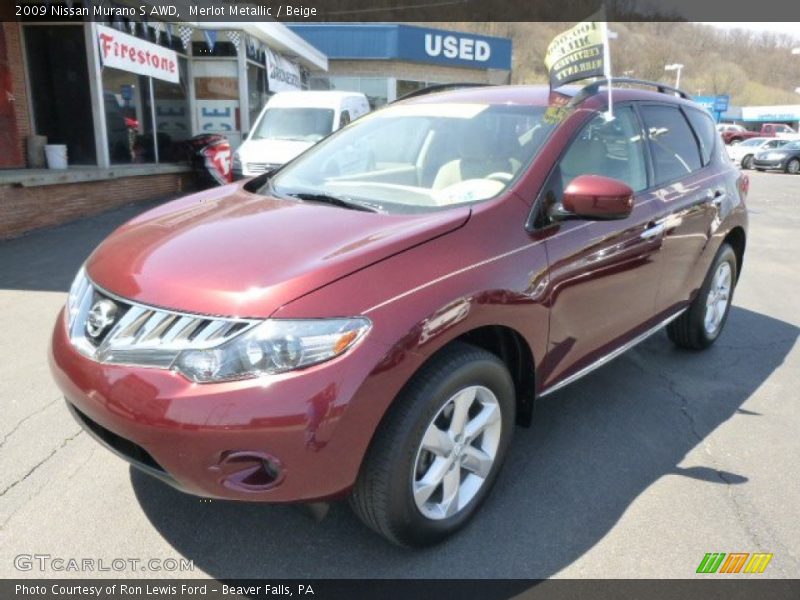 Merlot Metallic / Beige 2009 Nissan Murano S AWD