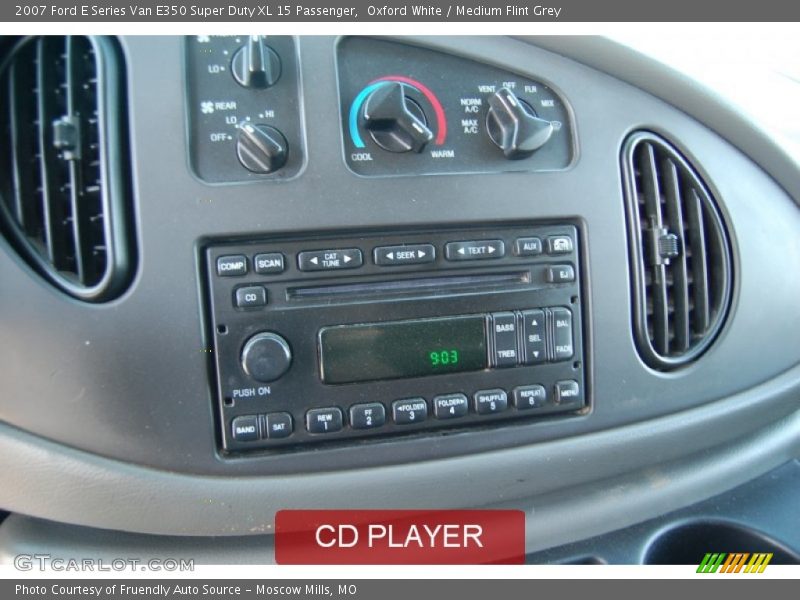 Oxford White / Medium Flint Grey 2007 Ford E Series Van E350 Super Duty XL 15 Passenger