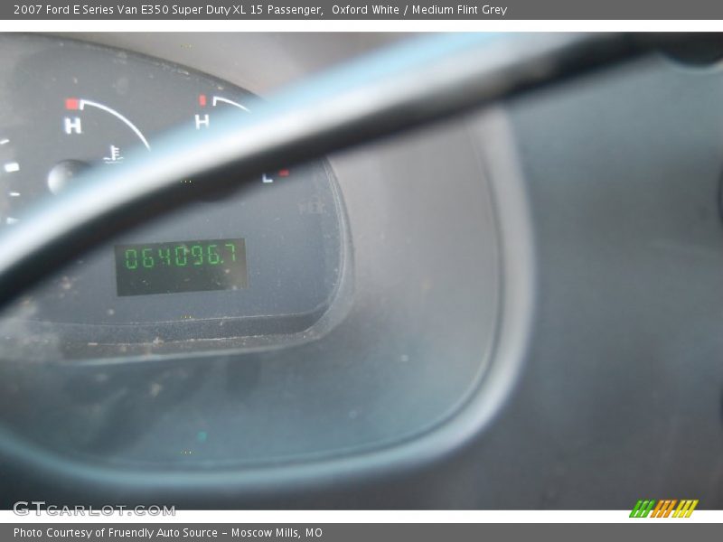 Oxford White / Medium Flint Grey 2007 Ford E Series Van E350 Super Duty XL 15 Passenger