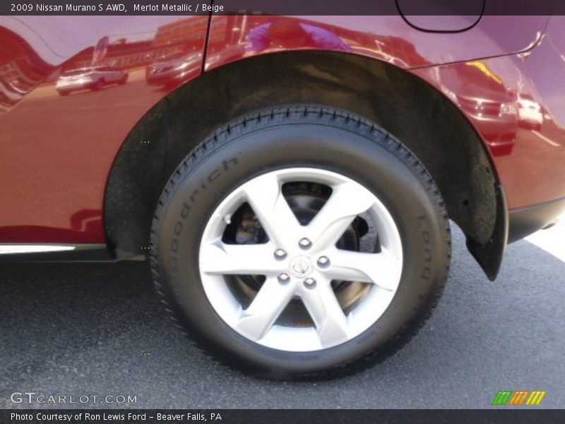Merlot Metallic / Beige 2009 Nissan Murano S AWD