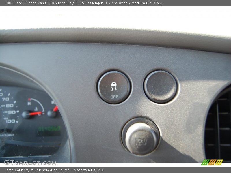 Oxford White / Medium Flint Grey 2007 Ford E Series Van E350 Super Duty XL 15 Passenger