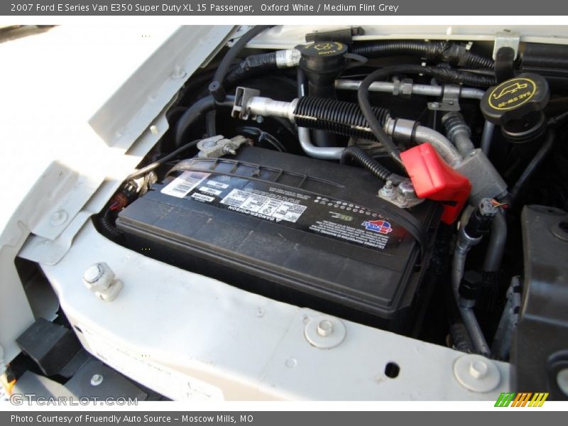 Oxford White / Medium Flint Grey 2007 Ford E Series Van E350 Super Duty XL 15 Passenger