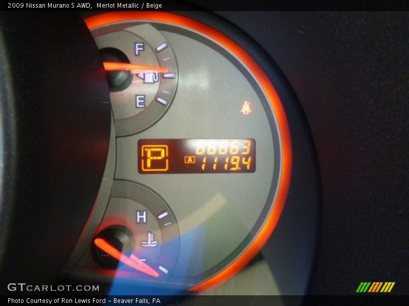 Merlot Metallic / Beige 2009 Nissan Murano S AWD