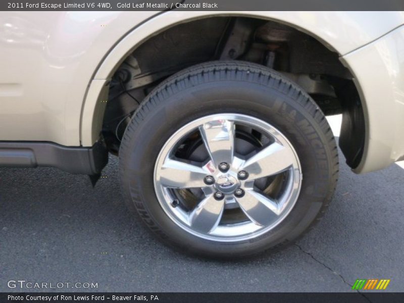 Gold Leaf Metallic / Charcoal Black 2011 Ford Escape Limited V6 4WD