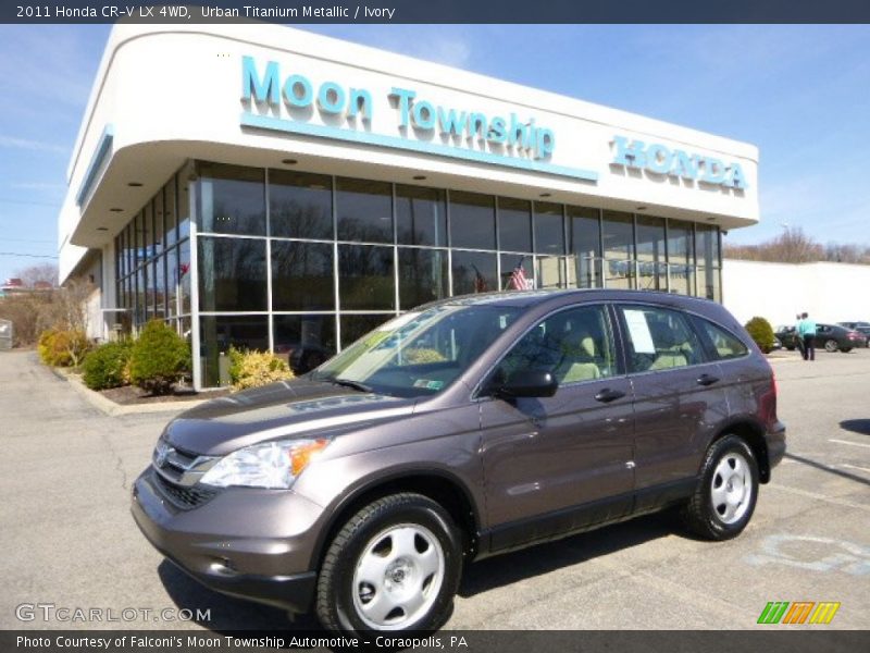 Urban Titanium Metallic / Ivory 2011 Honda CR-V LX 4WD