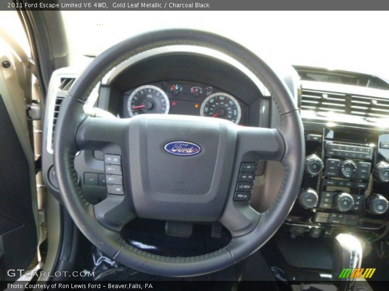 Gold Leaf Metallic / Charcoal Black 2011 Ford Escape Limited V6 4WD