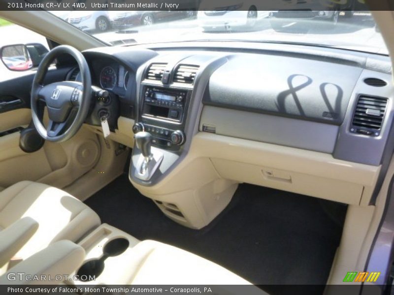 Urban Titanium Metallic / Ivory 2011 Honda CR-V LX 4WD