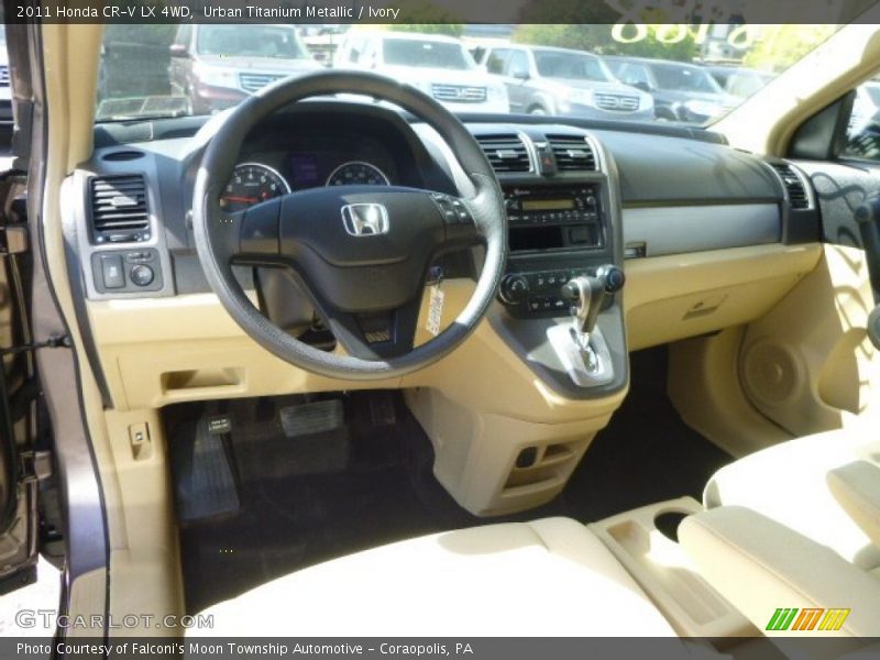 Urban Titanium Metallic / Ivory 2011 Honda CR-V LX 4WD