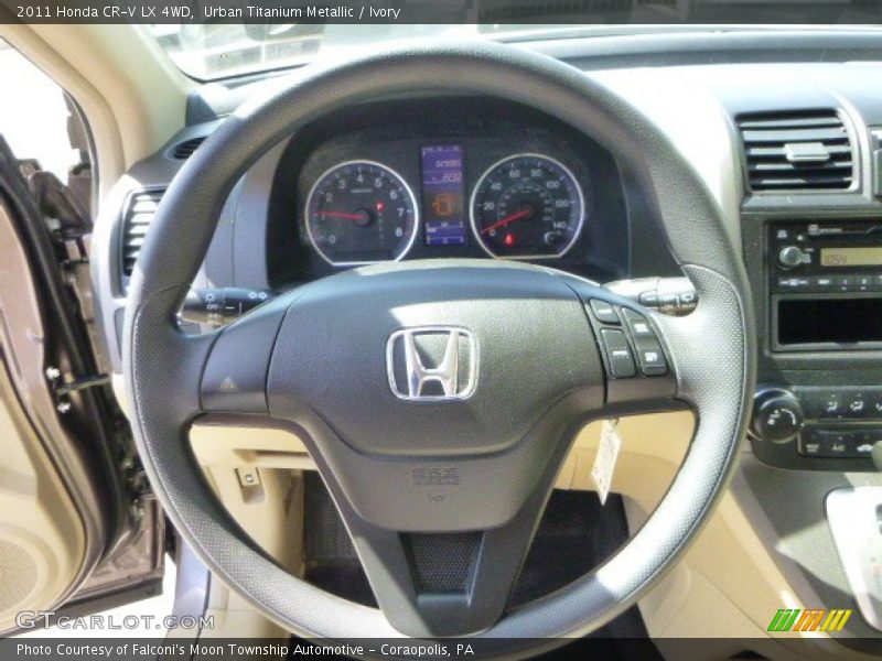 Urban Titanium Metallic / Ivory 2011 Honda CR-V LX 4WD