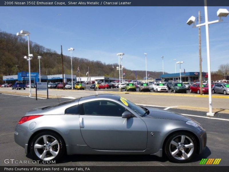 Silver Alloy Metallic / Charcoal Leather 2006 Nissan 350Z Enthusiast Coupe