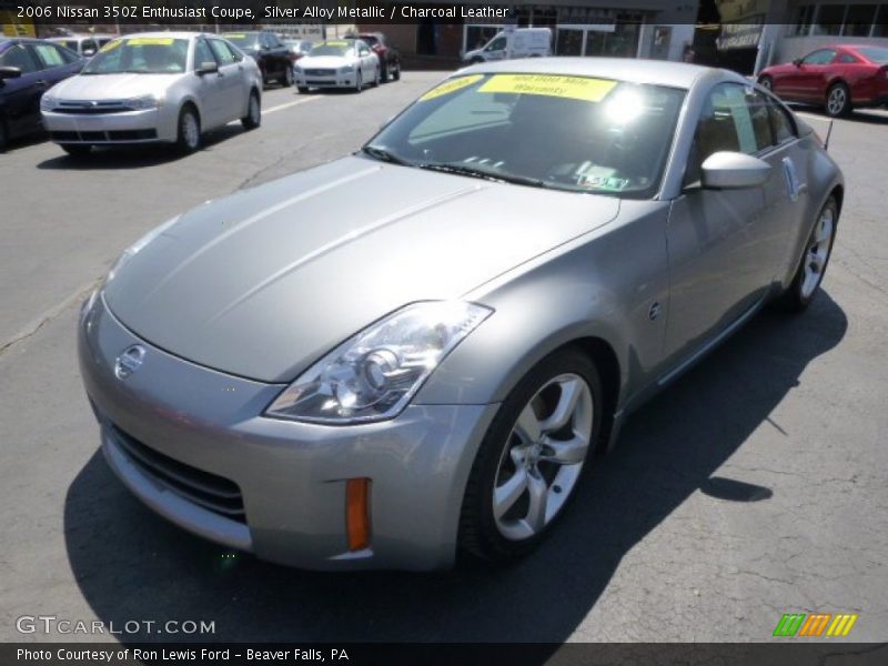 Silver Alloy Metallic / Charcoal Leather 2006 Nissan 350Z Enthusiast Coupe