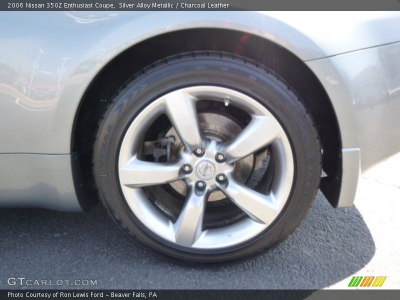 Silver Alloy Metallic / Charcoal Leather 2006 Nissan 350Z Enthusiast Coupe