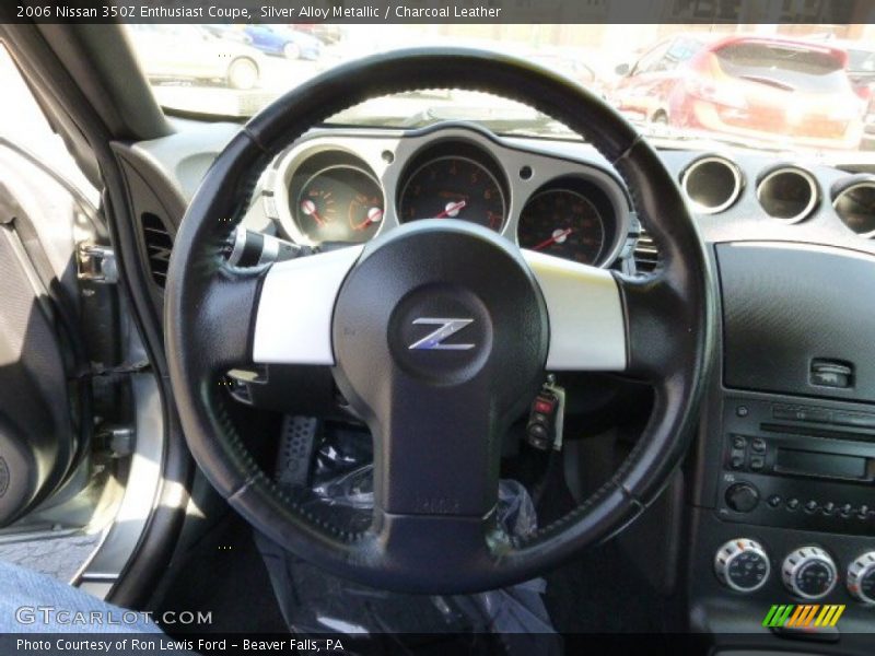 Silver Alloy Metallic / Charcoal Leather 2006 Nissan 350Z Enthusiast Coupe