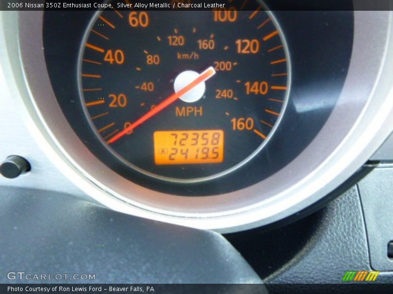Silver Alloy Metallic / Charcoal Leather 2006 Nissan 350Z Enthusiast Coupe