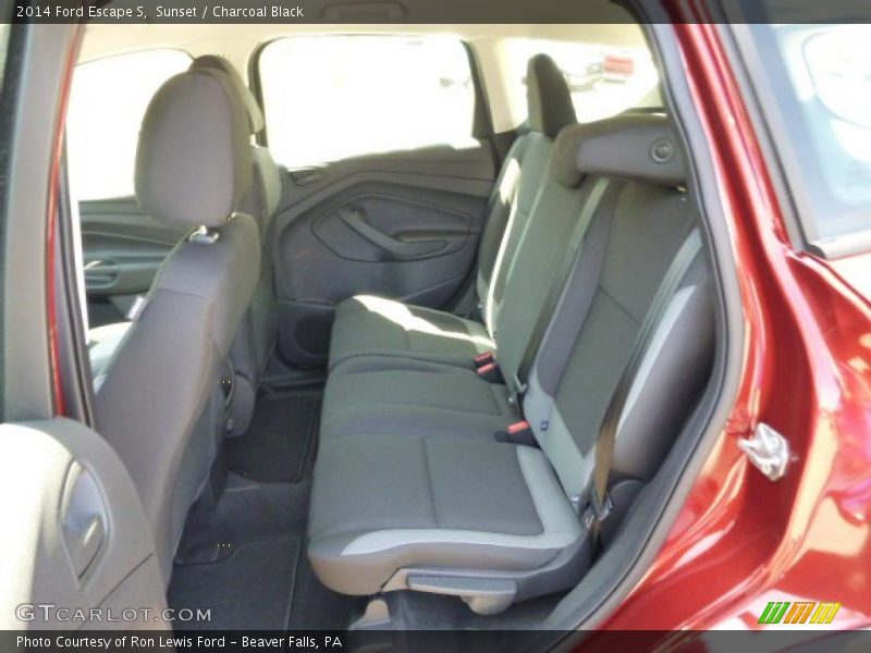 Sunset / Charcoal Black 2014 Ford Escape S