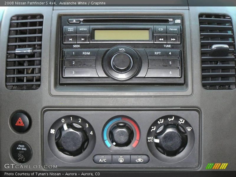 Avalanche White / Graphite 2008 Nissan Pathfinder S 4x4