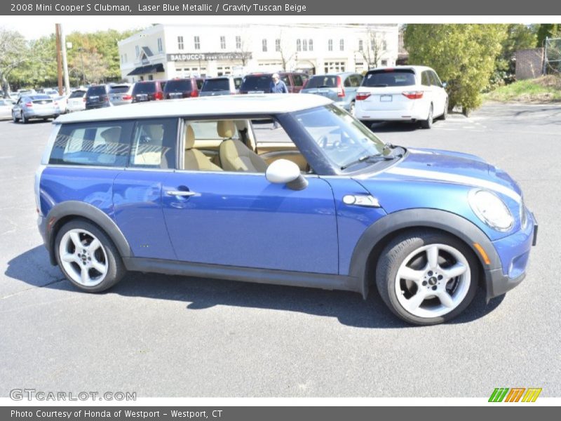 Laser Blue Metallic / Gravity Tuscan Beige 2008 Mini Cooper S Clubman