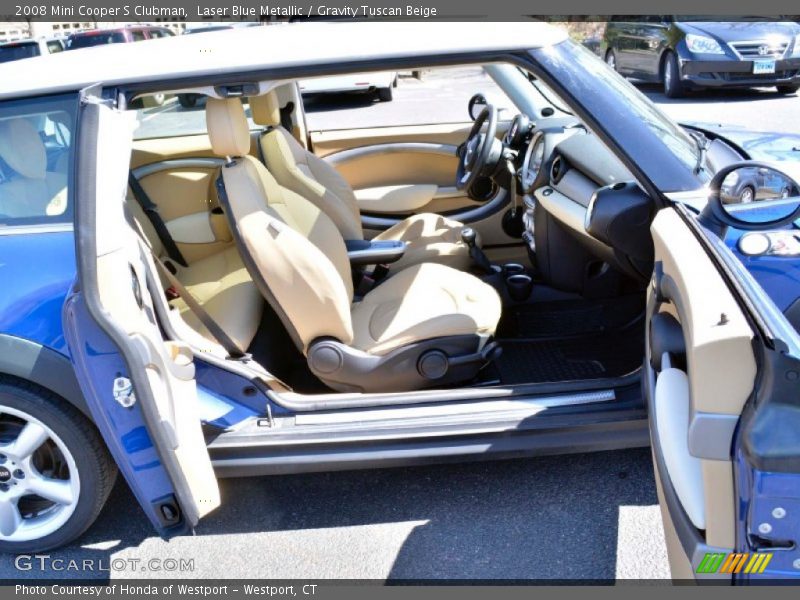 Laser Blue Metallic / Gravity Tuscan Beige 2008 Mini Cooper S Clubman