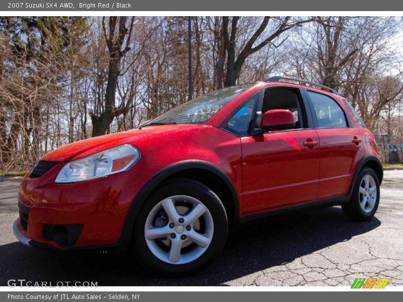 Bright Red / Black 2007 Suzuki SX4 AWD