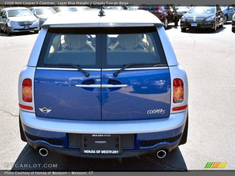 Laser Blue Metallic / Gravity Tuscan Beige 2008 Mini Cooper S Clubman