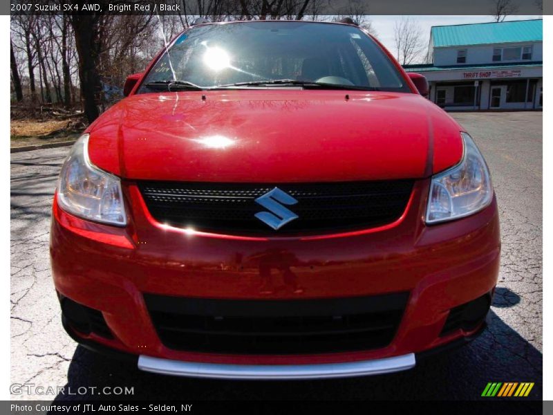 Bright Red / Black 2007 Suzuki SX4 AWD