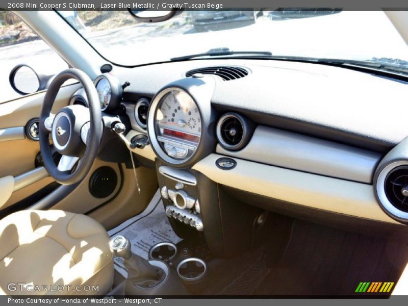 Laser Blue Metallic / Gravity Tuscan Beige 2008 Mini Cooper S Clubman