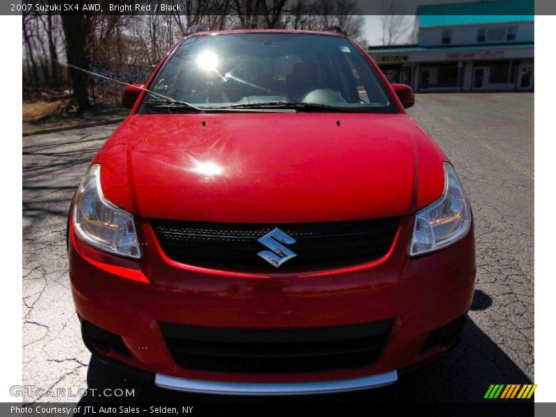 Bright Red / Black 2007 Suzuki SX4 AWD